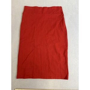 Double Take Skirt Womens Medium Pull On Stretch Pencil Made in USA Nylon Blend